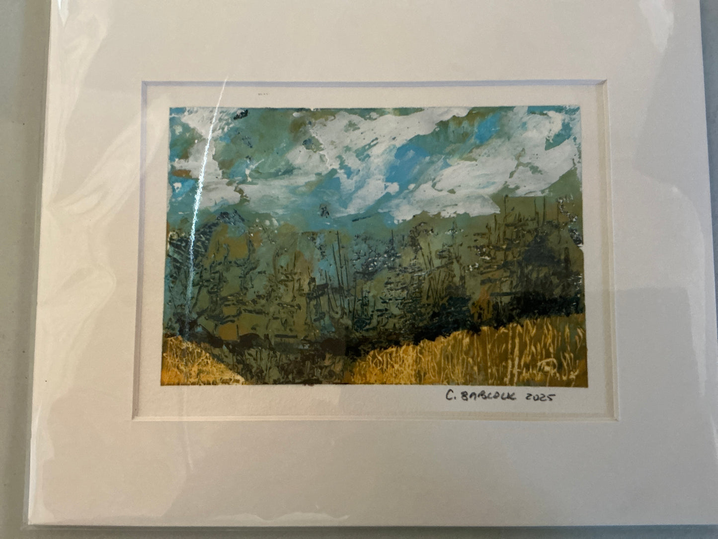 Oil and Cold Wax Middies Original 5x7 opening 8x10 mat